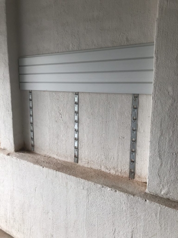 Brick Wall Garage Installation