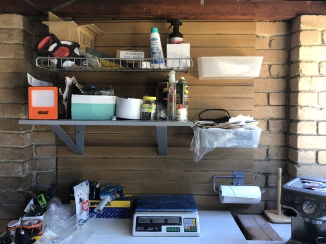 Shelving on a Brick Wall