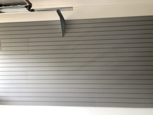 Grey Slatwall on Plaster/Brick Wall - Caroline Springs