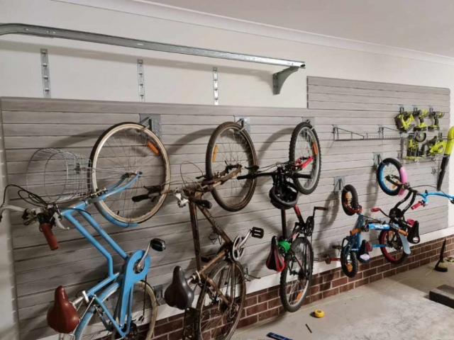 Barnwood Grey Garage Slatwall Panels