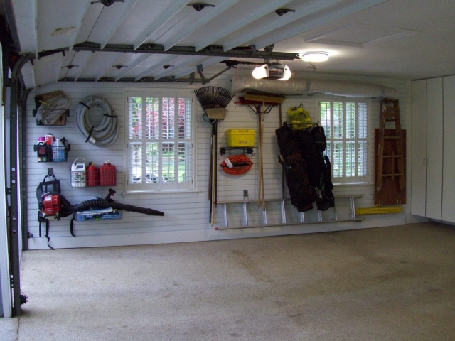 Garage slatwall installation