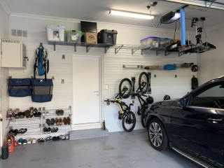 high shelving for storage bins