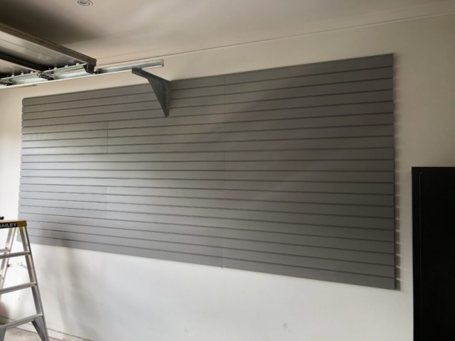 Grey Storewall Installed on Plaster/Brick Wall - Caroline Springs
