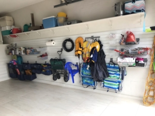 new home garage storage design