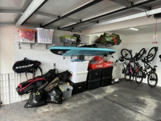 hang bikes on garage wall