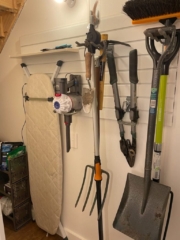 garden tool garage storage