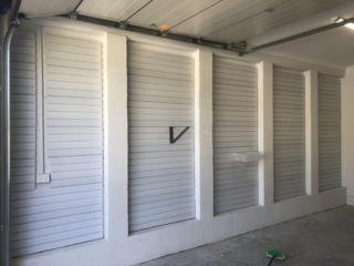 brick wall storage options for garage