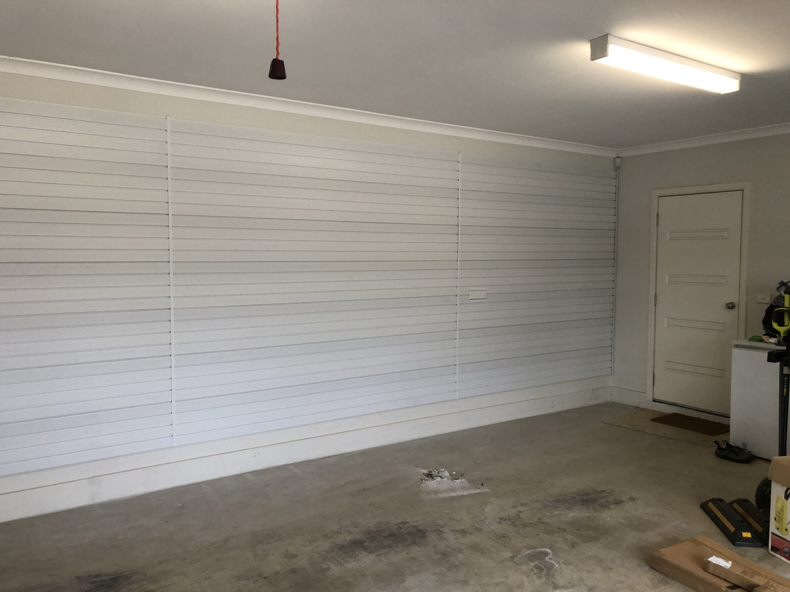 White Garage Wall Storage Panels