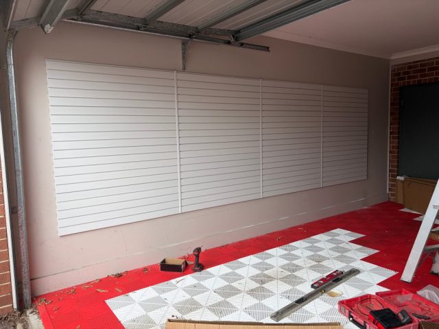 Heavy Duty Brite White - 4.8m x 1.5m garage wall panels - white