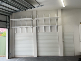 brick wall garage storage solutions