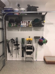 small garage wall storage solution