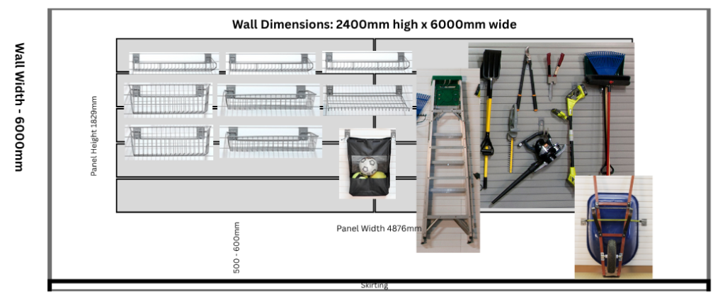 garage storage wall design